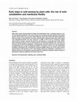 Research paper thumbnail of Early steps in cold sensing by plant cells: the role of actin cytoskeleton and membrane fluidity