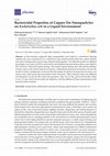 Research paper thumbnail of Bactericidal Properties of Copper-Tin Nanoparticles on Escherichia coli in a Liquid Environment