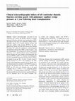 Research paper thumbnail of Clinical echocardiographic indices of left ventricular diastolic function correlate poorly with pulmonary capillary wedge pressure at 1 year following heart transplantation