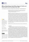 Research paper thumbnail of Effect of Pulsed Electric Field (PEF) on Bacterial Viability and Whey Protein in the Processing of Raw Milk