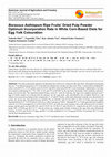 Research paper thumbnail of &amp;lt;i&amp;gt;Borassus Aethiopum&amp;lt;/i&amp;gt; Ripe Fruits’ Dried Pulp Powder Optimum Incorporation Rate in White Corn-Based Diets for Egg Yolk Colouration