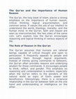 Research paper thumbnail of Islam and Reason