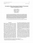 Research paper thumbnail of Investigation of direct electrochemical oxidation of neonicotinoid pesticide thiamethoxam in water