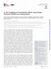 Research paper thumbnail of In Vivo Targeting of Clostridioides difficile Using Phage-Delivered CRISPR-Cas3 Antimicrobials