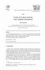 Research paper thumbnail of A note on -price auctions with complete information