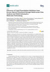 Research paper thumbnail of Discovery of Lipid Peroxidation Inhibitors from Bacopa Species Prioritized through Multivariate Data Analysis and Multi-Informative Molecular Networking