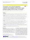 Research paper thumbnail of Translation, transcultural adaptation, reliability and validation of the pelvic organ prolapse quality of life (P-QoL) in Amharic