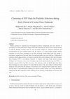 Research paper thumbnail of Clustering of ETF Data for Portfolio Selection during Early Period of Corona Virus Outbreak