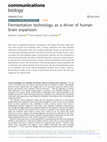 Research paper thumbnail of Fermentation technology as a driver of human brain expansion