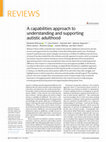 Research paper thumbnail of A capabilities approach to understanding and supporting autistic adulthood