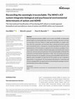 Research paper thumbnail of Reconciling the seemingly irreconcilable: The WHO's ICF system integrates biological and psychosocial environmental determinants of autism and ADHD