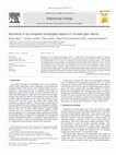 Research paper thumbnail of Microfocus X-ray computed tomography analysis of corroded glass objects