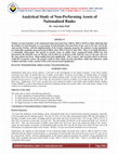 Research paper thumbnail of Analytical Study of Non-Performing Assets of Nationalized Banks