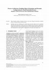 Research paper thumbnail of Process Architecture Enabling Object Orientation and Dynamic Configuration for Small Embedded Devices - Dynamic Control of Processes and Communication Channels