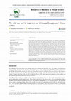 Research paper thumbnail of The cold war and its trajectory on African philosophy and African politics