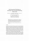 Research paper thumbnail of 4th international workshop on ontologies and conceptual modeling (Onto.Com)