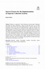 Research paper thumbnail of Success Factors for the Implementation of Separate Collection Systems