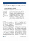 Research paper thumbnail of A Conceptual Model for Risk Allocation in the Construction Industry