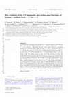 Research paper thumbnail of The evolution of the UV luminosity and stellar mass functions of Lyman-α emitters from z ∼ 2 to z ∼ 6