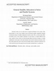 Research paper thumbnail of General standby allocation in series and parallel systems