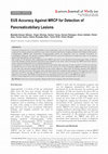 Research paper thumbnail of EUS accuracy against MRCP for detection of pancreaticobiliary lesions