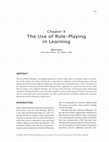 Research paper thumbnail of The Use of Role–Playing in Learning