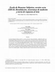 Research paper thumbnail of Escala de Bienestar Subjetivo, versión corta (EBS-8): Revalidación, invarianza de medición y teoría de respuesta al ítem