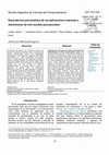 Research paper thumbnail of Equivalencia psicométrica de las aplicaciones impresas y electrónicas de tres escalas psicosociales