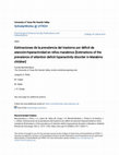 Research paper thumbnail of Estimaciones de la prevalencia del trastorno por déficit de atención-hiperactividad en niños marabinos