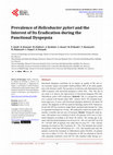 Research paper thumbnail of Prevalence of Helicobacter pylori and the Interest of Its Eradication during the Functional Dyspepsia