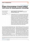 Research paper thumbnail of Design of bacteriophage T4-based artificial viral vectors for human genome remodeling