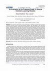 Research paper thumbnail of evaluation of proposed General Chemistry learning modules by experts and teachers