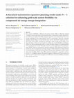 Research paper thumbnail of A linearized transmission expansion planning model under <i>N</i> − 1 criterion for enhancing grid‐scale system flexibility via compressed air energy storage integration