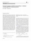 Research paper thumbnail of Structural mapping in statistical word problems: A relational reasoning approach to Bayesian inference