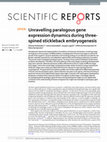 Research paper thumbnail of Unravelling paralogous gene expression dynamics during three-spined stickleback embryogenesis