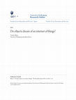 Research paper thumbnail of Do objects dream of an internet of things