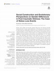 Research paper thumbnail of Social Construction and Evolutionary Perspectives on Gender Differences in Post-traumatic Distress: The Case of Status Loss Events