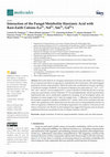 Research paper thumbnail of Interaction of the Fungal Metabolite Harzianic Acid with Rare-Earth Cations (La3+, Nd3+, Sm3+, Gd3+)