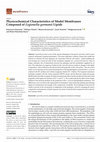 Research paper thumbnail of Physicochemical Characteristics of Model Membranes Composed of Legionella gormanii Lipids