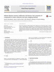 Research paper thumbnail of Infinite dilution activity coefficients and Henry's law constants of compounds in water using the inert gas stripping method