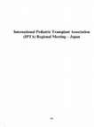 Research paper thumbnail of International Pediatric Transplant Association (IPTA) position statement supporting prioritizing pediatric recipients for deceased donor organ allocation