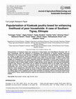 Research paper thumbnail of Popularization of Koekoek poultry breed for enhancing livelihood of poor households: A case of Southern Tigray, Ethiopia