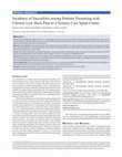 Research paper thumbnail of Incidence of Sacroiliitis among Patients Presenting with Chronic Low Back Pain to a Tertiary Care Spine Center