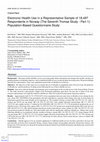 Research paper thumbnail of Electronic Health Use in a Representative Sample of 18,497 Respondents in Norway (The Seventh Tromsø Study - Part 1): Population-Based Questionnaire Study