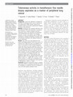 Research paper thumbnail of Telomerase activity in transthoracic fine needle biopsy aspirates as a marker of peripheral lung cancer