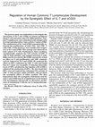 Research paper thumbnail of Regulation of Human Cytotoxic T Lymphocytes Development by the Synergistic Effect of IL-7 and sCD23