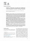 Research paper thumbnail of Update of Operative Log Data for Traditional versus Integrated Vascular Training Programs