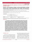 Research paper thumbnail of Metabolic heterogeneity signature of primary treatment-naïve prostate cancer