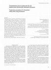 Research paper thumbnail of Production procedure of a fermented milky drink using lactosuero