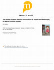 Research paper thumbnail of The Drama of Ideas: Platonic Provocations in Theater and Philosophy by Martin Puchner (review)